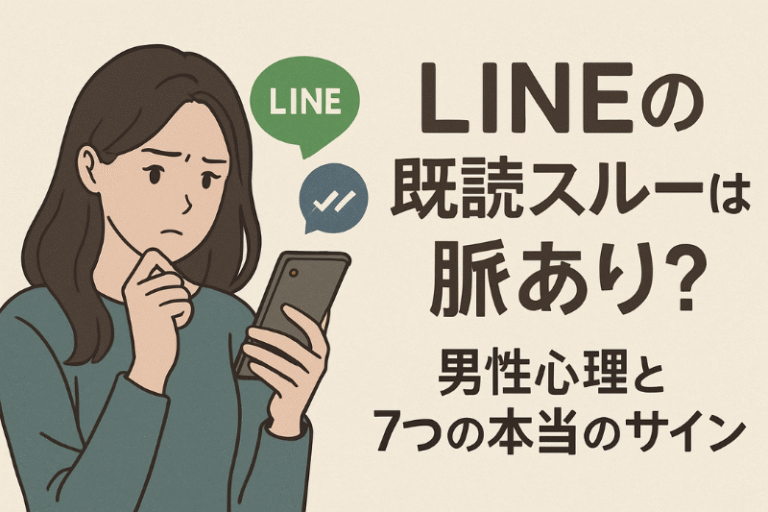 LINEの既読スルーは脈あり？男性心理と7つの本当のサイン