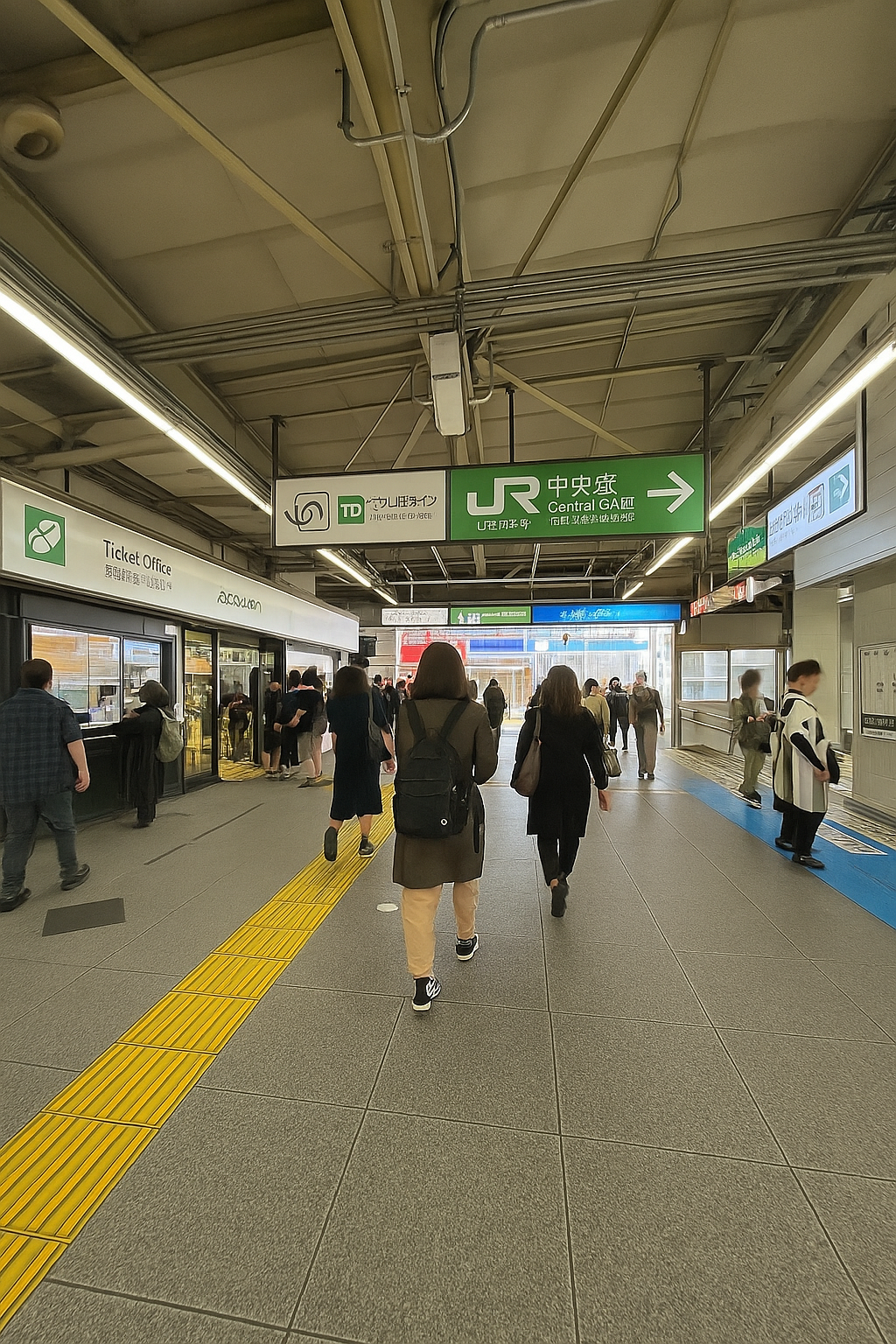 ① 柏駅東口に向かいます