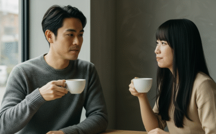 見つめ合う男女