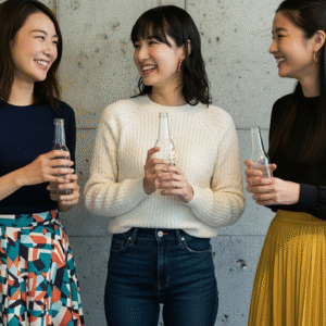 婚活する談笑する女性たち