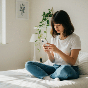 占いをするアジア女性