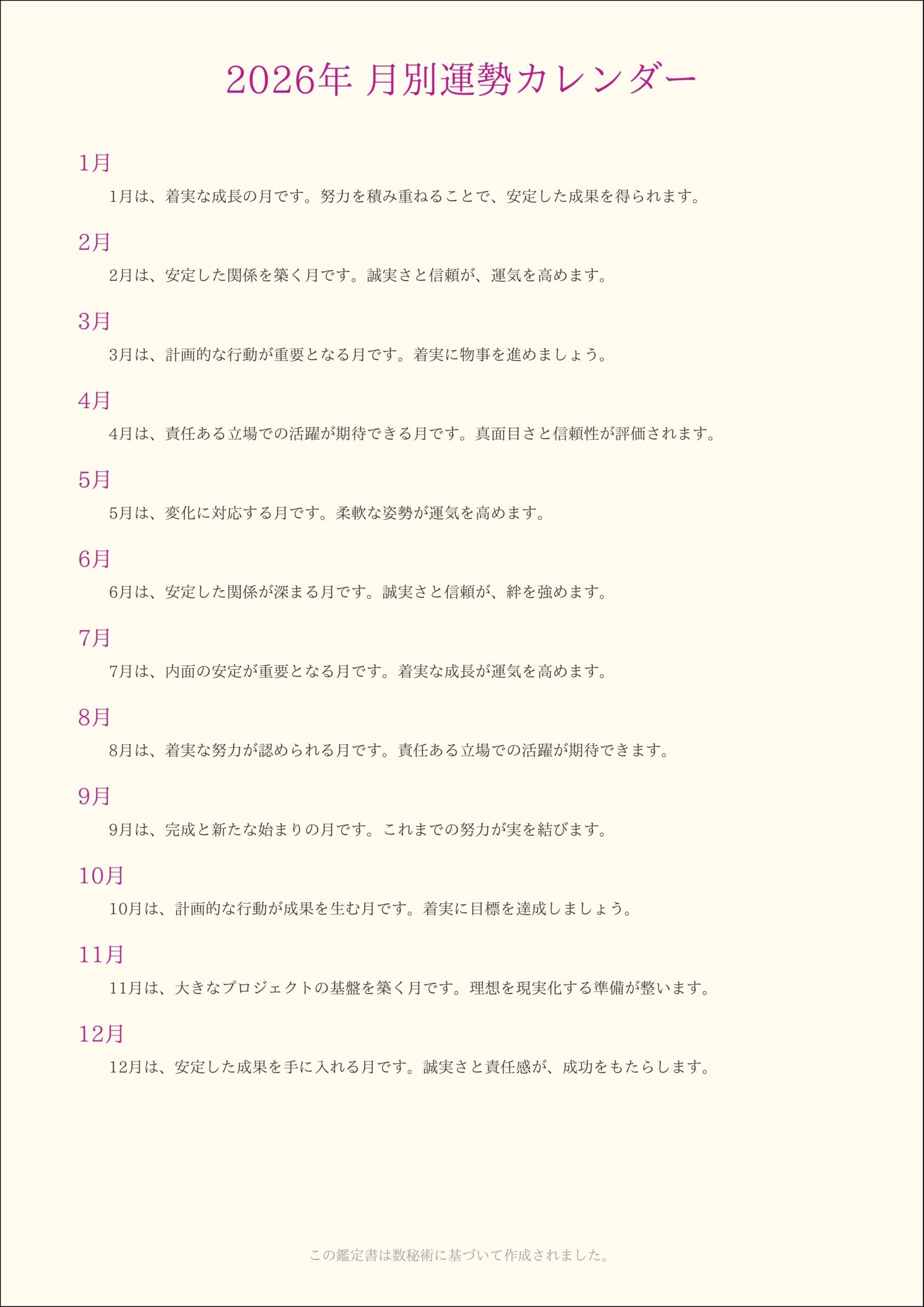 鑑定書サンプル2