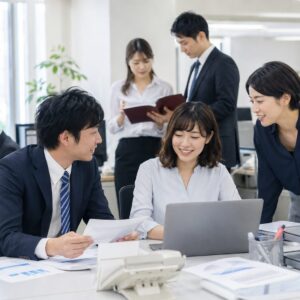 職場で必要以上に話さなくなった男女